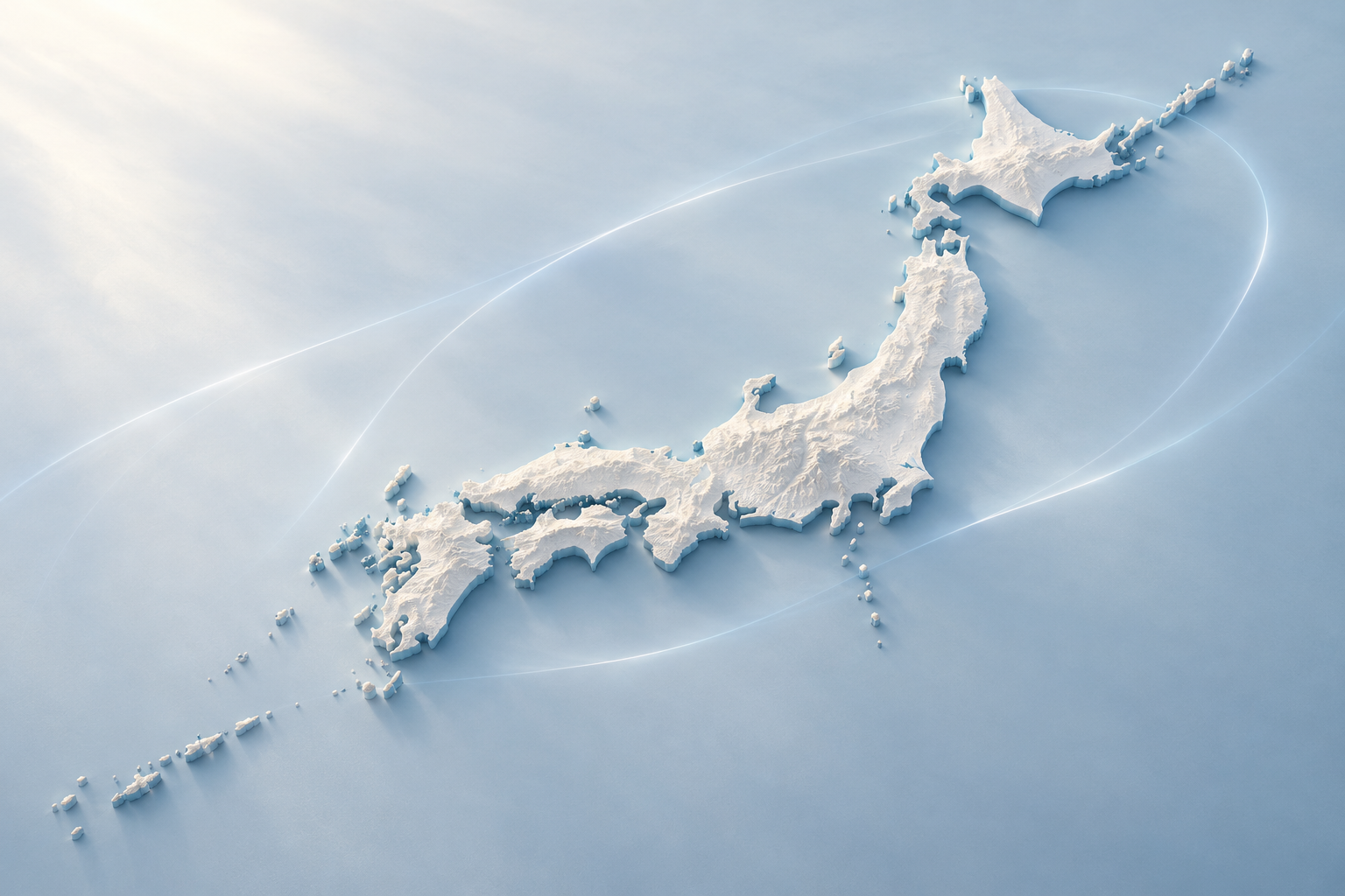 日本列島を用いた全国対応の抽象イメージ